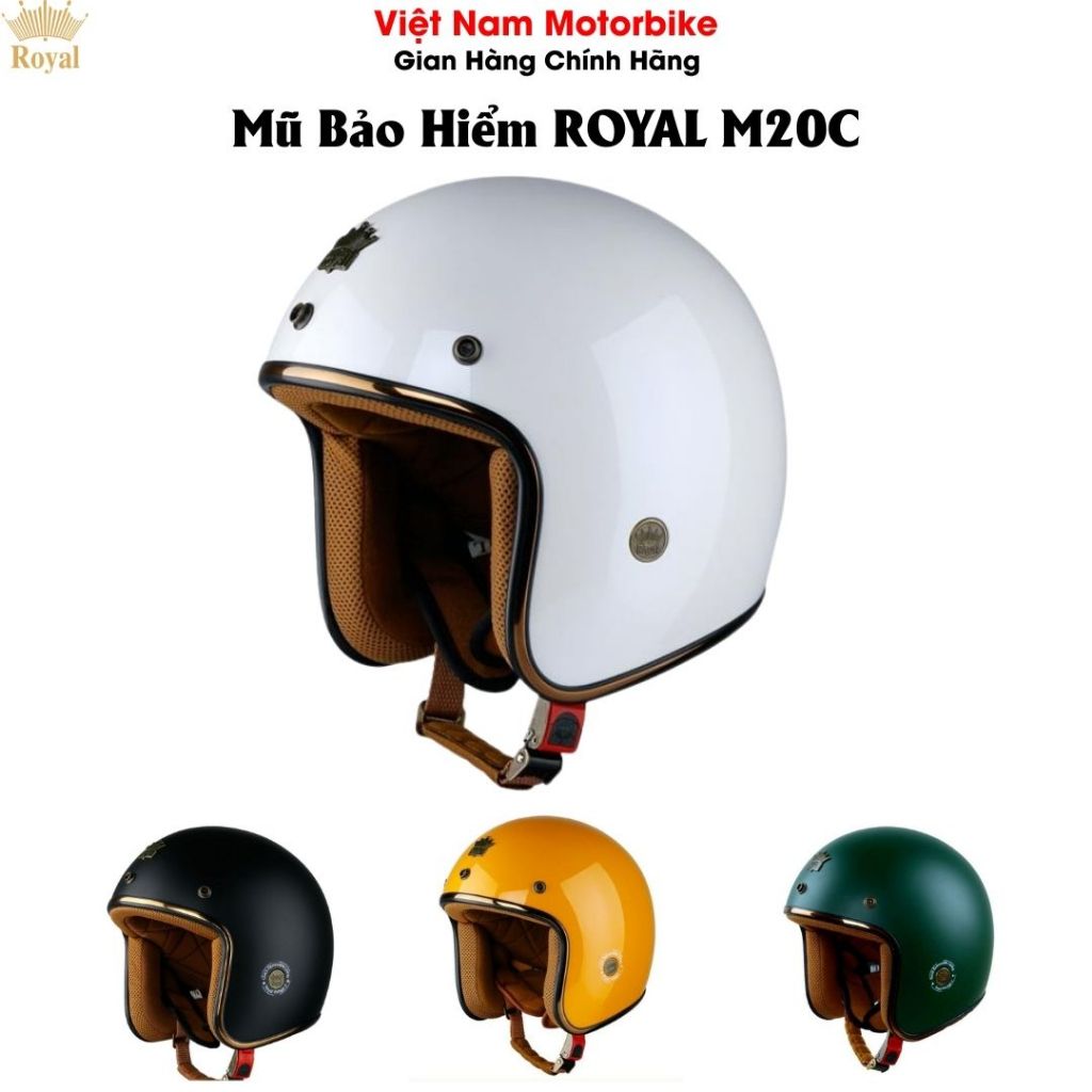 Mũ nón bảo hiểm Royal M20C Ruby cao cấp