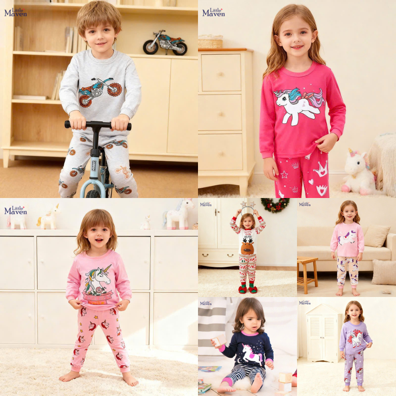 BST Bộ thu đông bé trai và bé gái hãng Little Maven nhiều hình dễ thương 2 - 7 tuổi - Little Maven