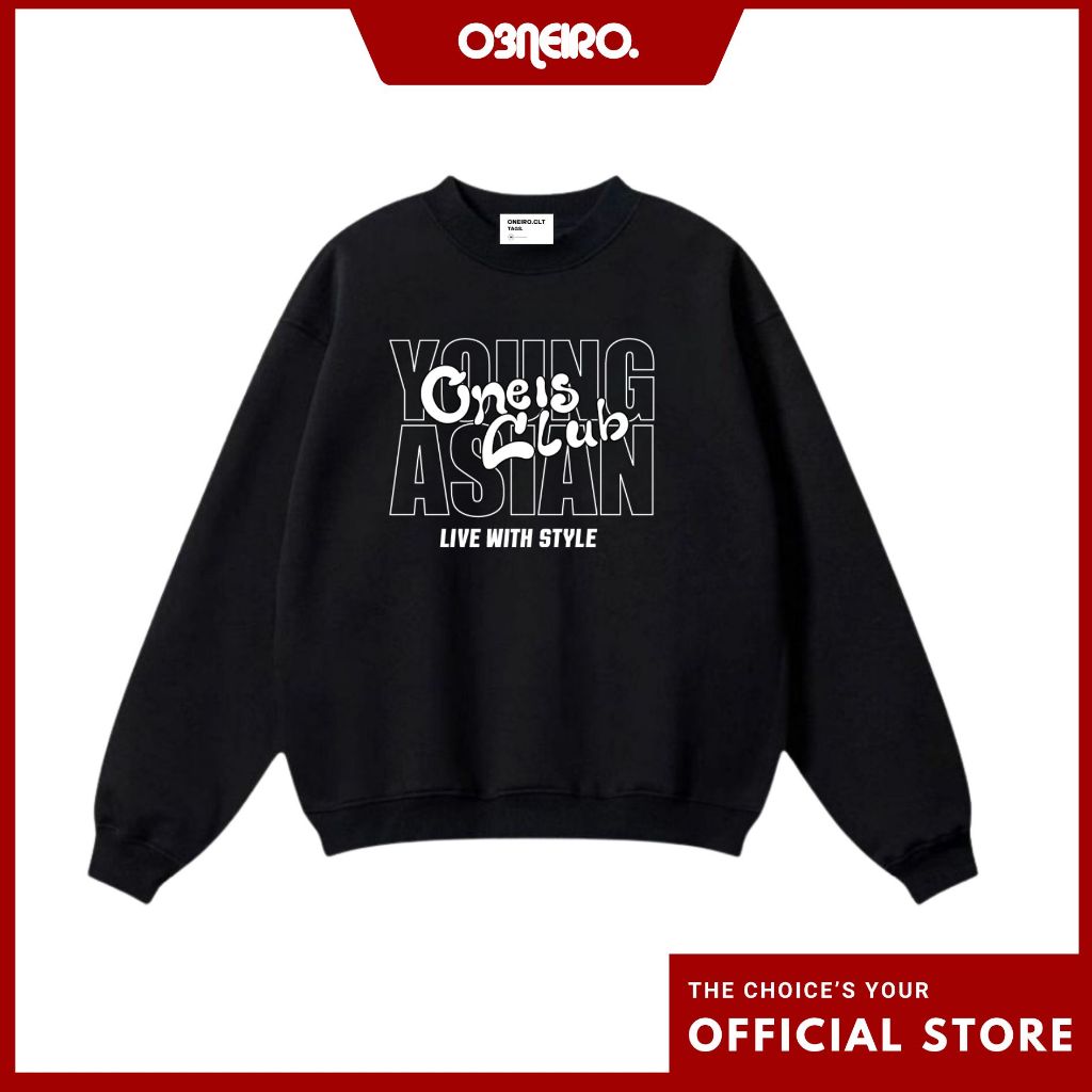 Áo Sweater Oneiro nam nữ Basic Colour Nỉ lót lông cáo Cotton 100% Unisex Local Brand - YOUNG ASIAN