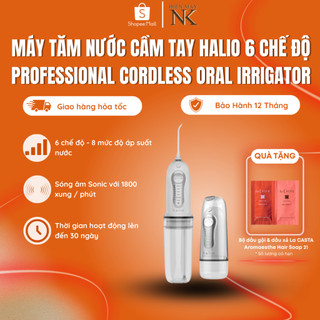 Máy Tăm Nước Cầm Tay 6 Chế Độ Halio Professional Cordless - Công nghệ Sóng Âm Sonic - Pin 25 Ngày - Bảo Hành 12 Tháng