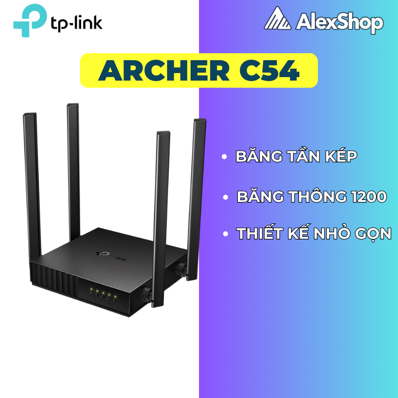 [AC1200] Bộ Phát WiFi TP-LINK Archer C54 Chuẩn AC1200