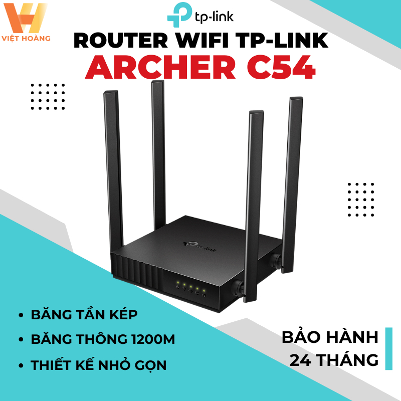 Bộ Phát WiFi TP-LINK Archer C54 Chuẩn AC1200