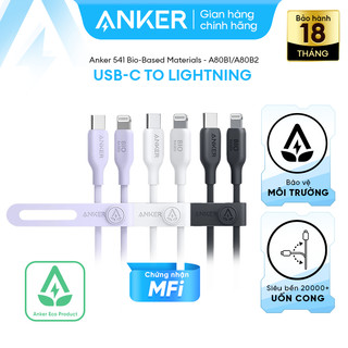   LIVE  Cáp Sạc Nhanh ANKER 542 BioBased USB-C to L đạt MFi dùng cho iPhone 8- iPhone 14 - A80B1 2 