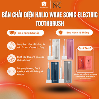 [Mới] Bàn Chải Điện Tích Hợp Công Nghệ Chuyển Động Kép Halio Wave Sonic Electric Toothbrush - Bảo Hành 24 Tháng
