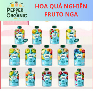  Hoa quả nghiền Fruto nhập khẩu từ Nga nhiều vị cho bé từ 4 tháng trở lên 