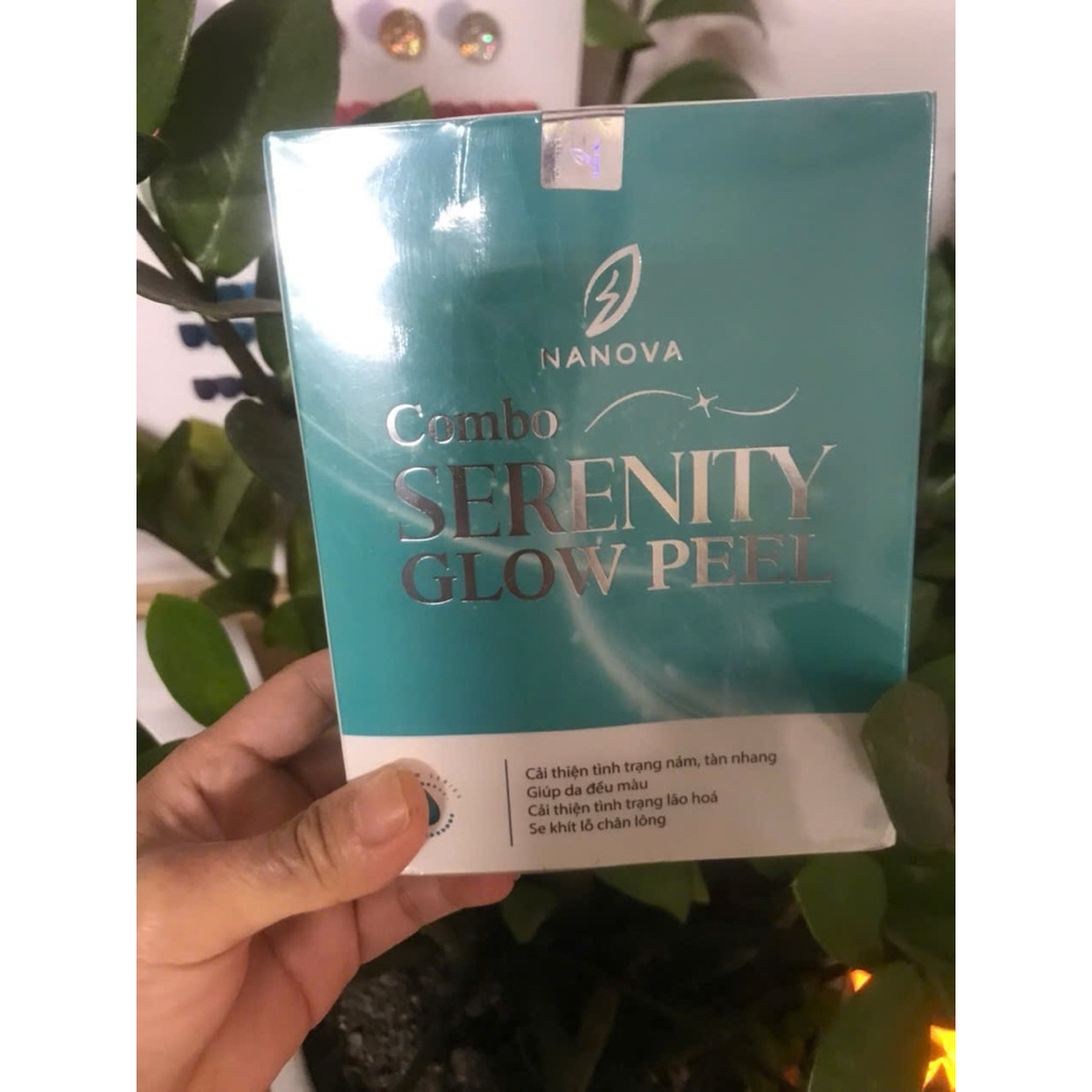 Combo serum serinity và Glowpeel (gồm 2 lọ) chính hãng Nanova