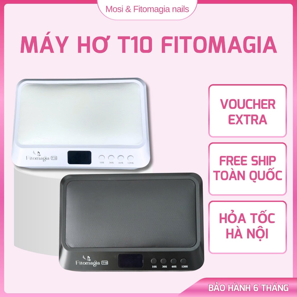 Máy Hơ Gel Fitomagia T10 Mới, 60 Bóng Đèn Led, Gương Phản Quang Hơ Khô Nhanh Chóng, Khô Đều