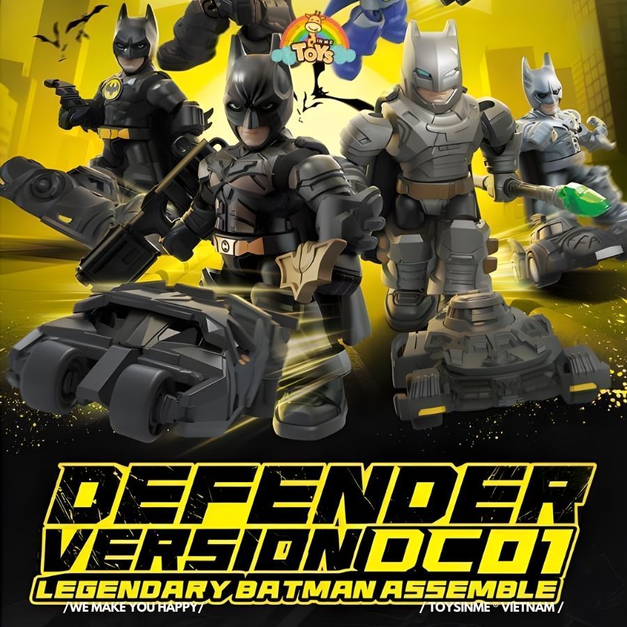 [ TOYS IN ME x BLOKEES ] ĐỒ CHƠI HỘP MÙ MÔ HÌNH BATMAN LENGENDARY ASEMNLE - BLOKEES