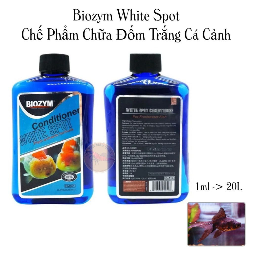 Biozym White Spot - Chế Phẩm Chữa Đốm Trắng Cá Cảnh