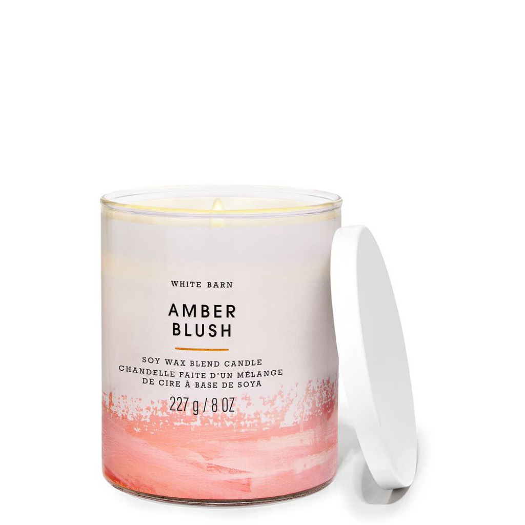 Nến thơm 1 tim Bath & Body Works Amber Blush 227g
