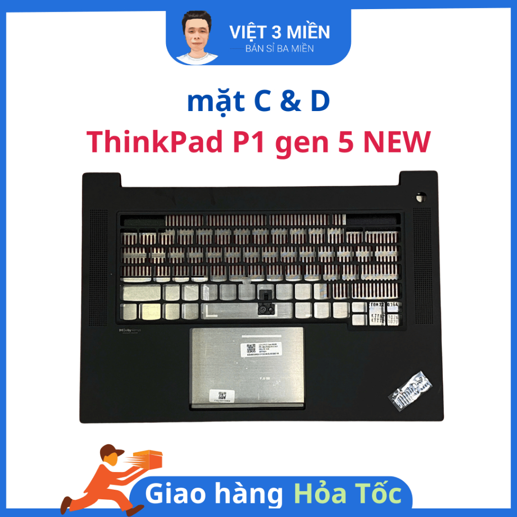 Mặt C & Mặt D ThinkPad P1 Gen 5 – Vỏ C/D Laptop NEW – Hàng Mới 100%