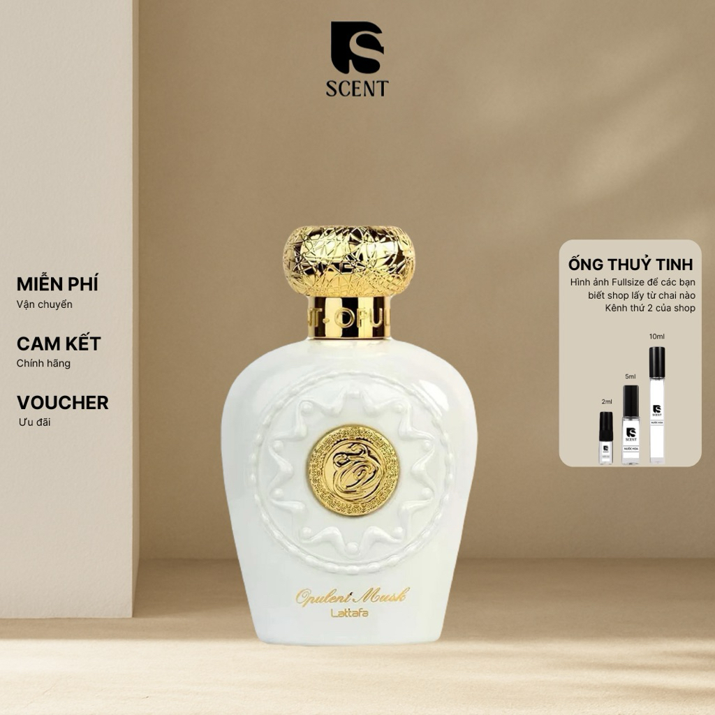 Nước Hoa Nữ Lattafa Opulent Musk EDP | Mẫu thử | SSCENT