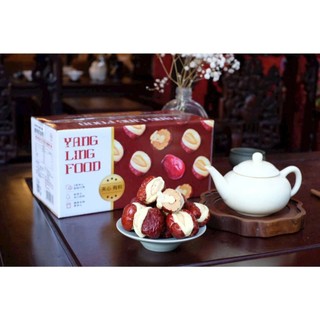  M104_ KÈM QUÀ  Táo Đỏ Kẹp Sữa Lạc Đà Hạt Điều Yang Ling Food  Túi 500g  