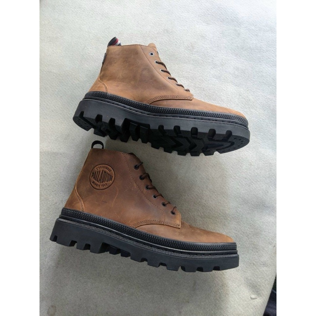 Giày cổ lửng Pa-lla-di -um Da thật chống nước, hàng chính hãng full hộp