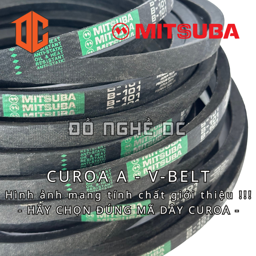 Dây cao su curoa đai thang Thái lan - MITSUBA A65 A24 A70 A52 A20 A79 A70 A68 A60 A36 A81 A25 A33 A9