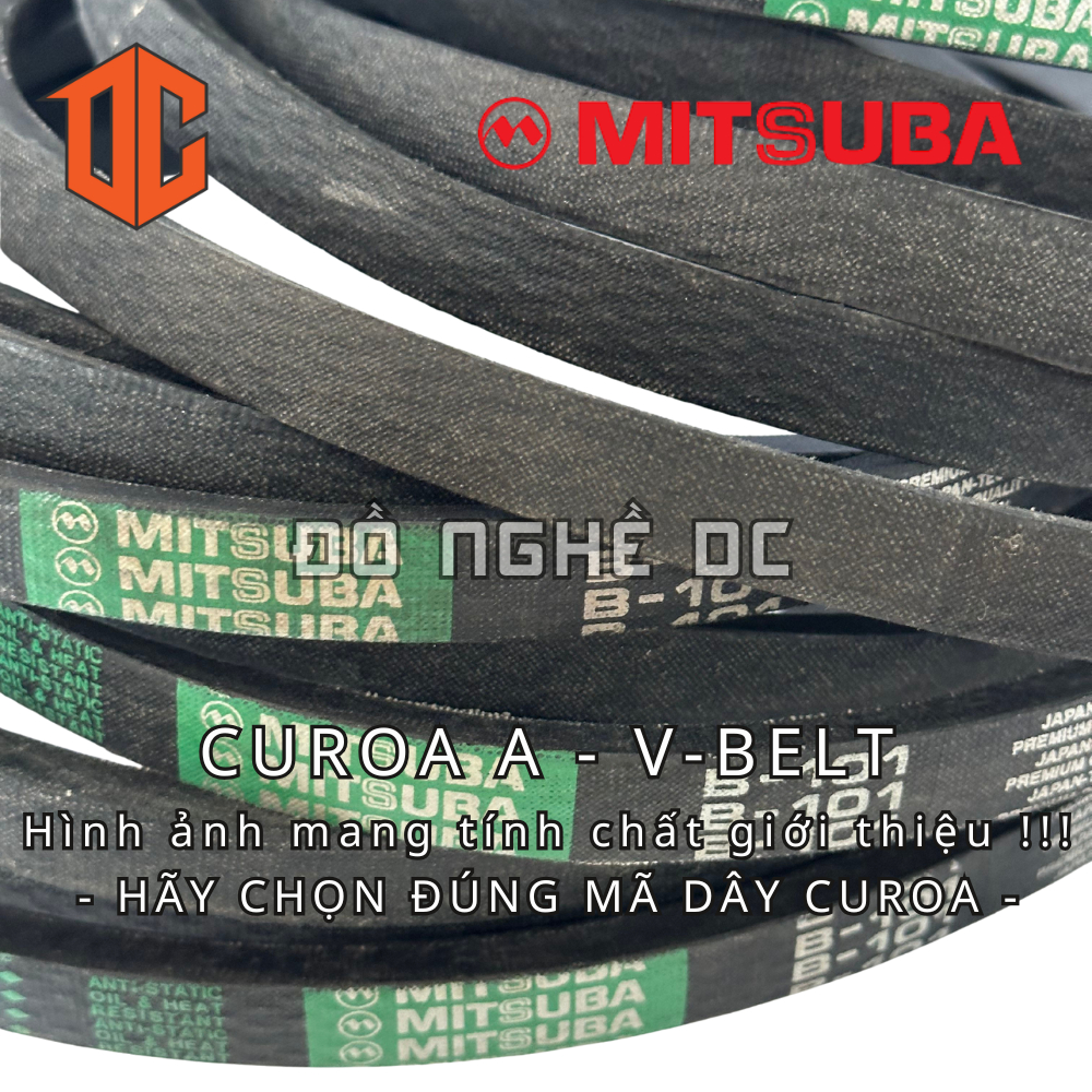 Sợi cao su curoa bản V-BELT MITSUBA A57 A43 A40 A76 A61 A35 A89 A35 A62 A68 A71 A45 A27 A61 A60 A24 