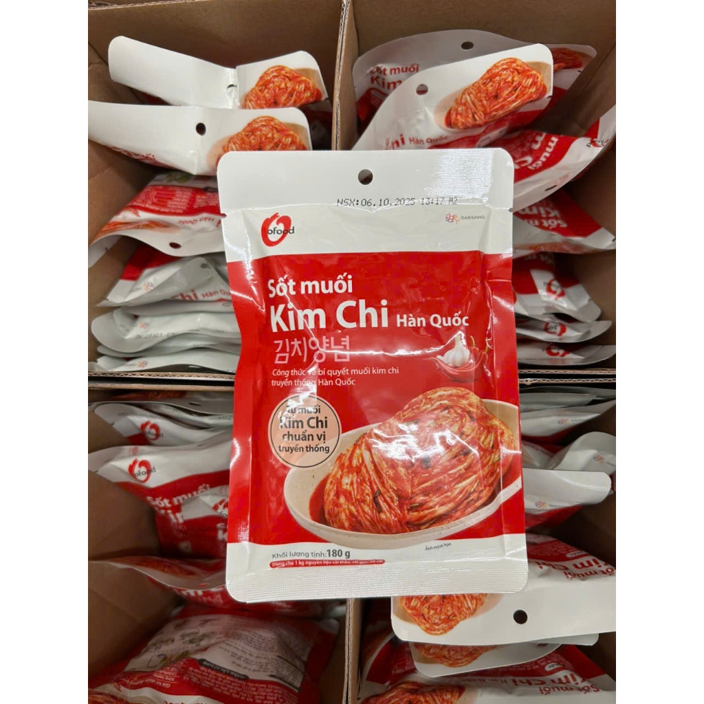 [combo 5] Sốt muối kim chi OFood 180g tiện lợi, phù hợp cho 1kg cải thảo - Hàng Chính Hãng