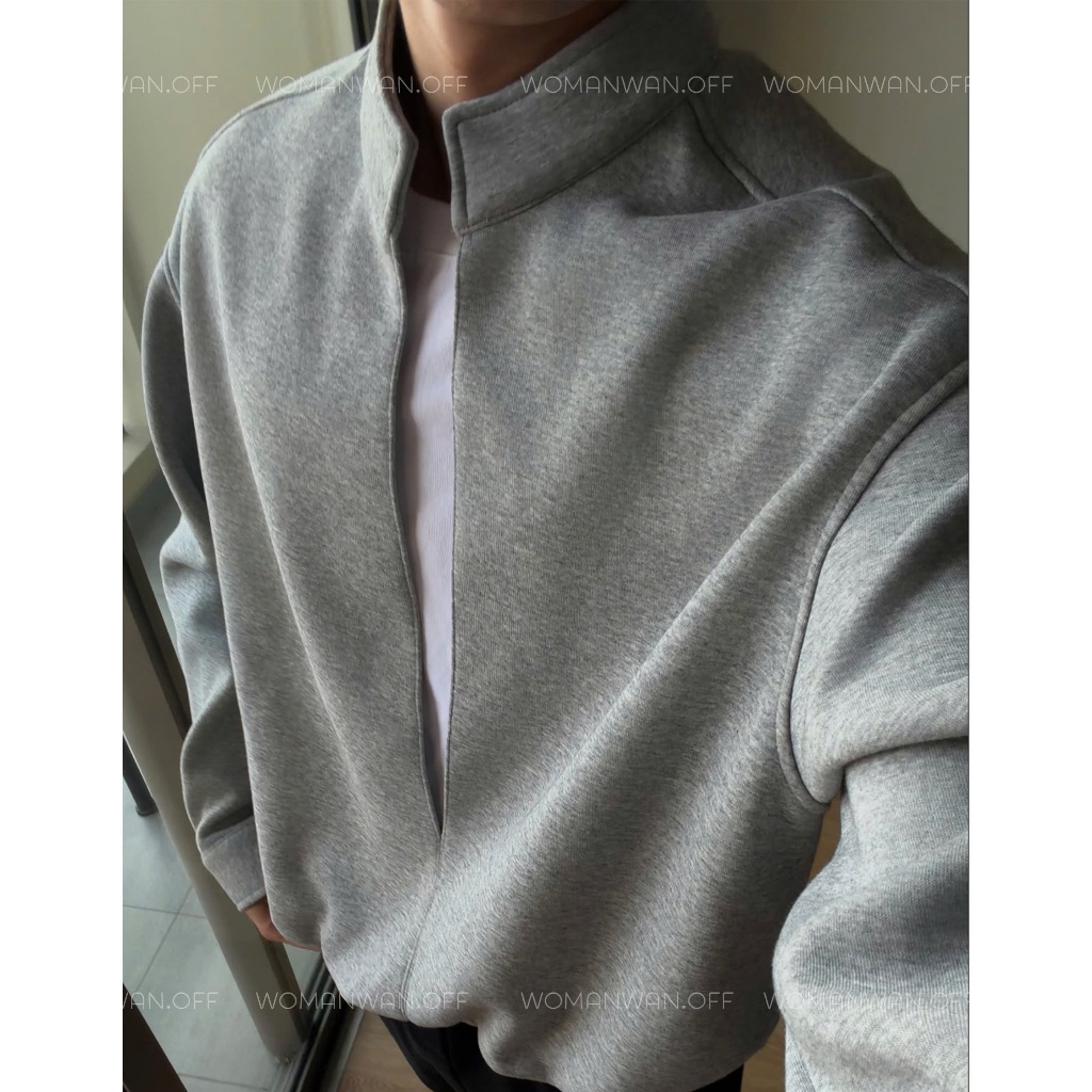 [LAYER CỔ HÀN] Áo Layer Dài Tay Nam STAND-COLLAR 2IN1 Woman Wan – Form rộng, Tôn Dáng