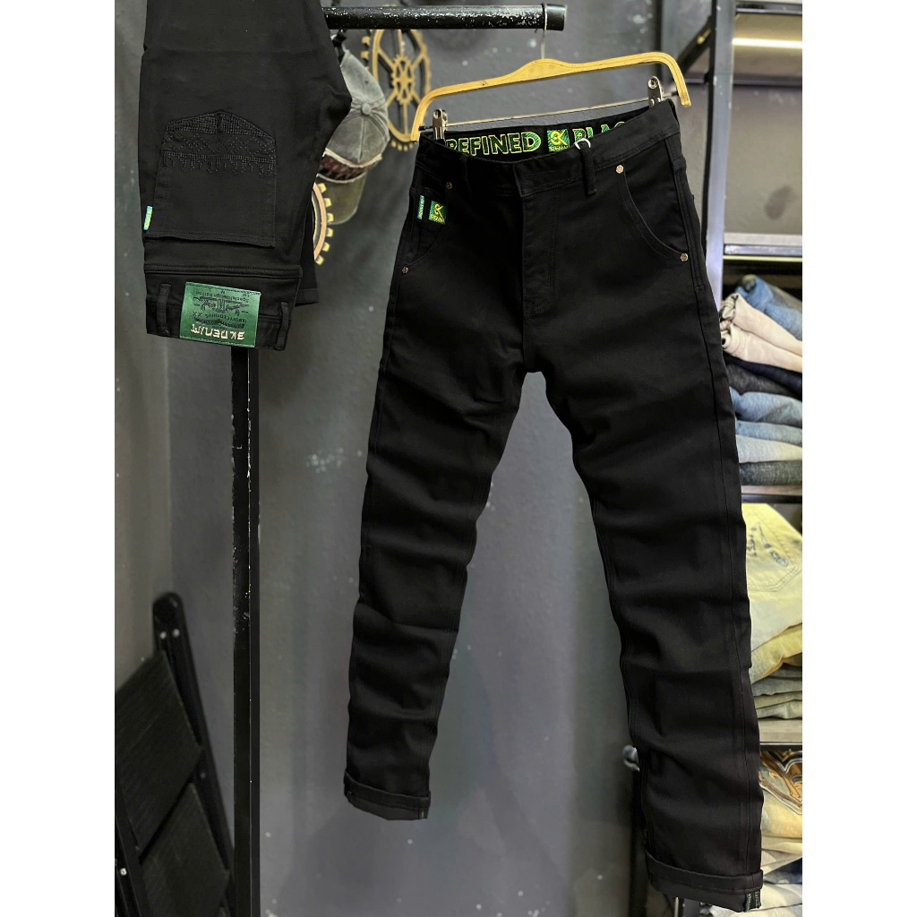 [K3 STORE VN] [3K DENIM] Jean Denim Guangzhou Quần Jean Nam Dài Màu Đen Mẫu Mới Túi Thêu Xéo Mẫu Mới