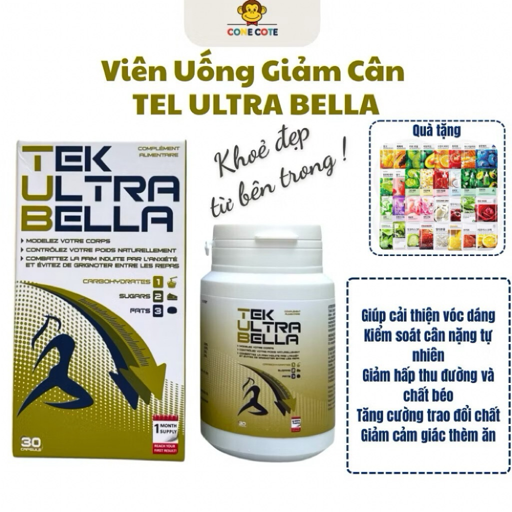 Viên Uống Hỗ Trợ Giảm Cân Tek Ultra Bella – Hàng nhập khẩu từ Pháp