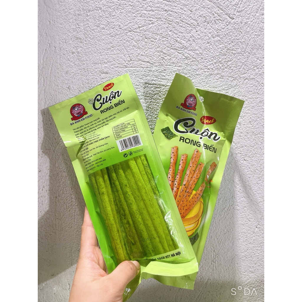 Combo 5,10 Gói Snack Cuộn Rong Biển Ba Anh Em foods Đồ Ăn Vặt Ngon Ngon
