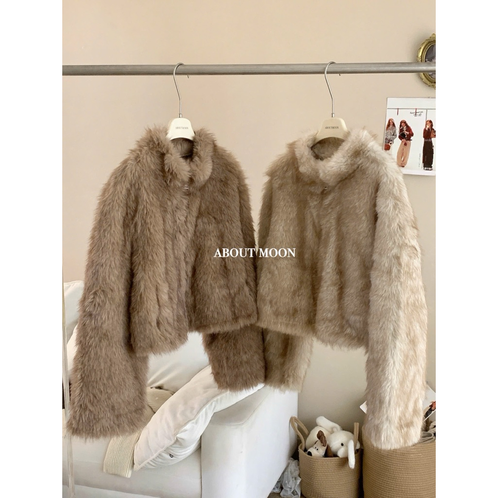 𝐀𝐁𝐎𝐔𝐓 𝐌𝐎𝐎𝐍 🧸- Áo khoác lông dáng ngắn Cozy Coat