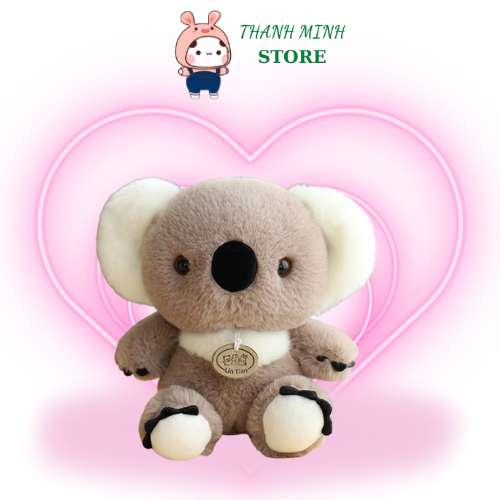 Gấu Bông Koala Xám Ngồi - Đồ Chơi Gấu Koala Cho Trẻ Em Làm Quà Tặng Kỷ Niệm  THANH MINH STORE
