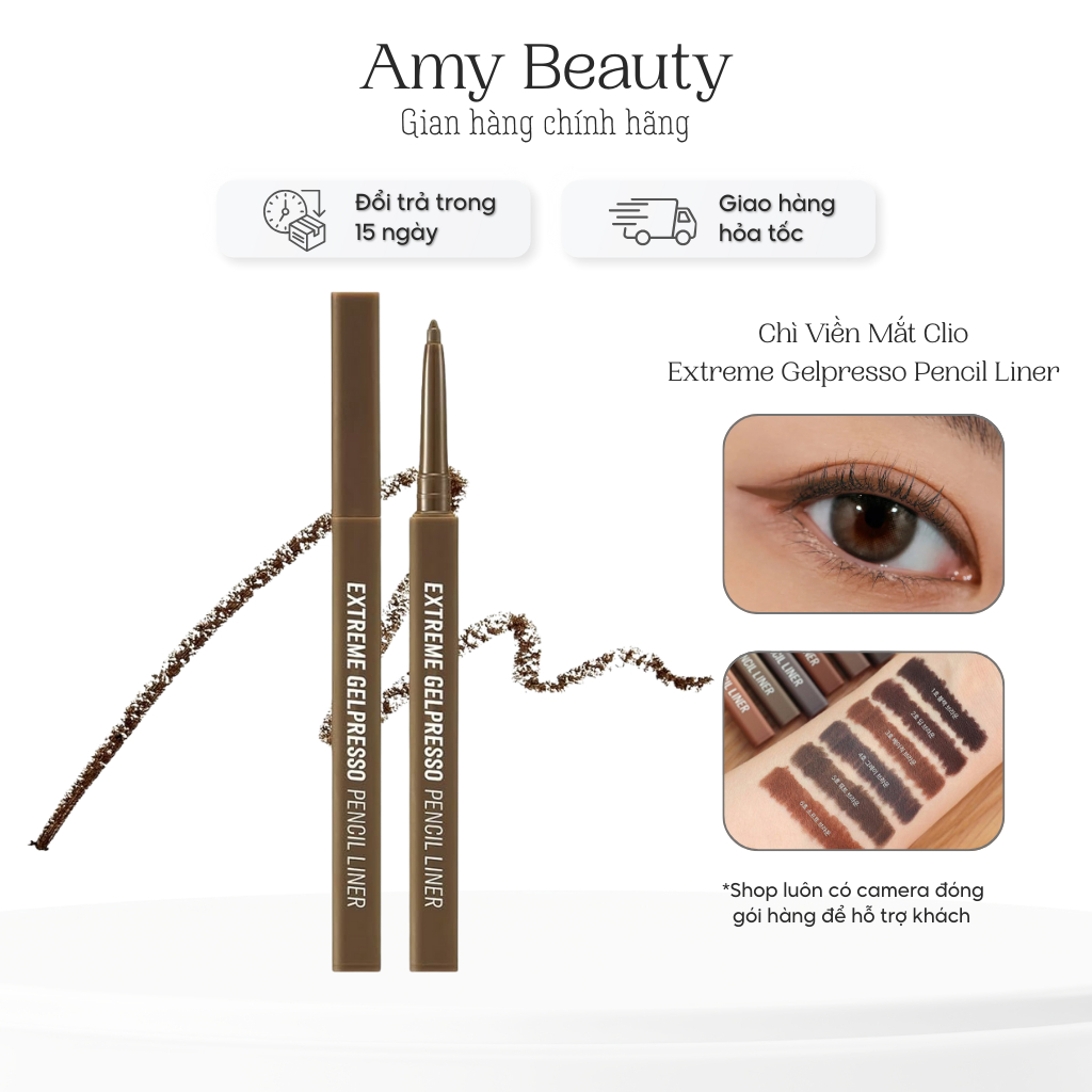 Chì Viền Mắt Clio Extreme Gelpresso Pencil Liner