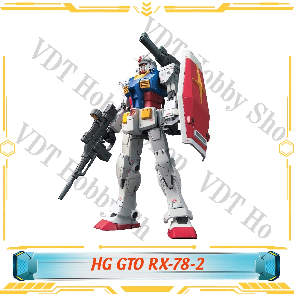 Mô hình lắp ráp HG GTO RX-78-2 ( tặng kèm base và decal nước )