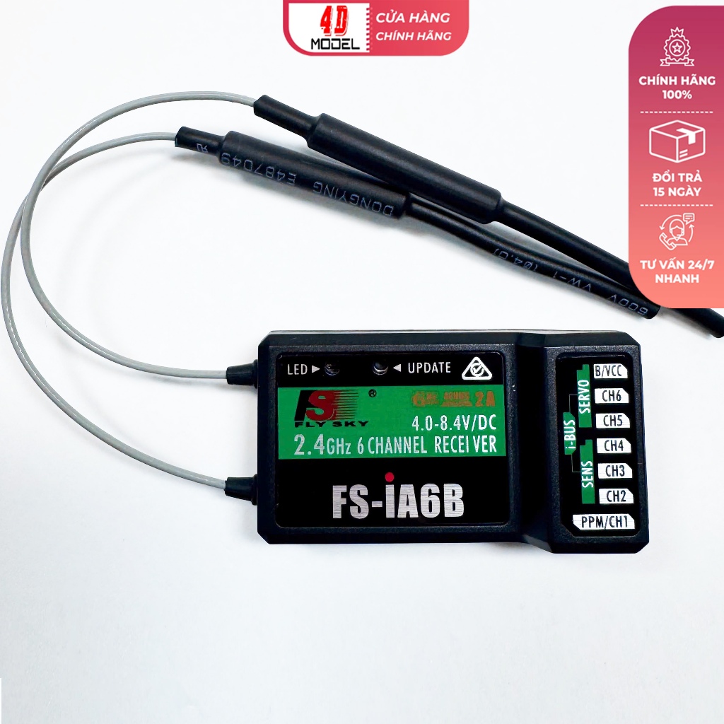 Bộ nhận tín hiệu flysky RX FS-iA6B rx ia6b Hàng chính hãng Fly Sky