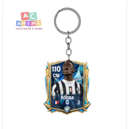 Móc khoá  PAUL POGBA JUVENTUS FC MOBILE CARD KEYCHAIN