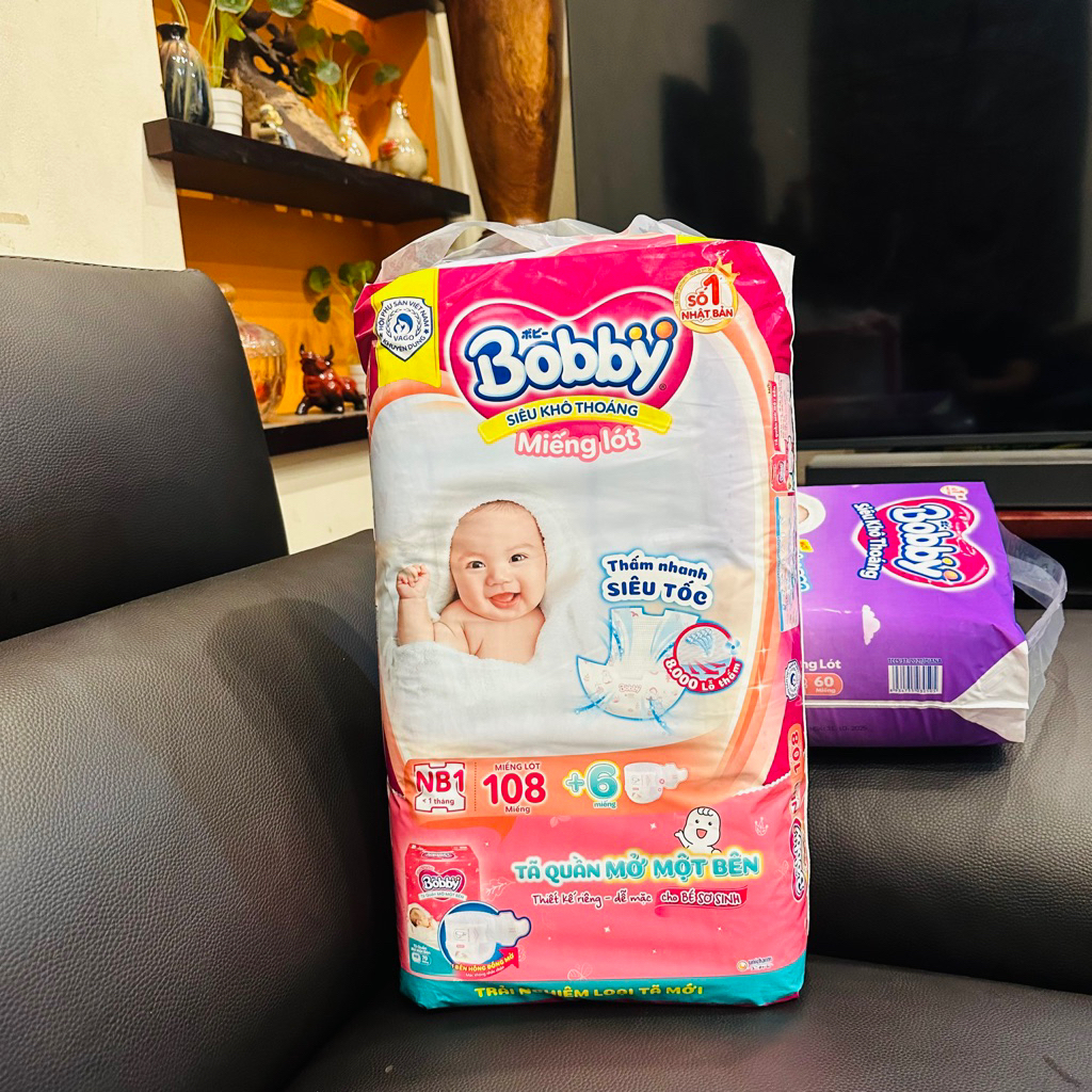 Lót newborn Bobby 64+4 (dùng như BVS) siêu thấm #lót bobby #newborn bobby #bobby #huggies #tã huggie