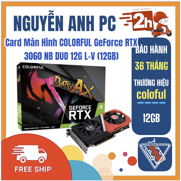 Card Màn Hình COLORFUL RTX 3060 NB DUO 12G L-V (12GB)