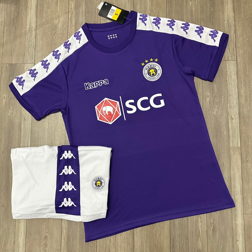 Bộ Quần Áo Bóng Đá CLB CLB Bóng Đá Hà Nội Ngắn Tay - Vải Polyester Gai Thái