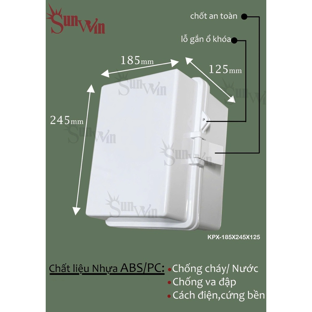 Electrical Enclosure Box IP65-Vỏ Tủ điện KYE chống nước– Nhựa ABS chịu nhiệt– Hộp Tủ điện ngoài trời