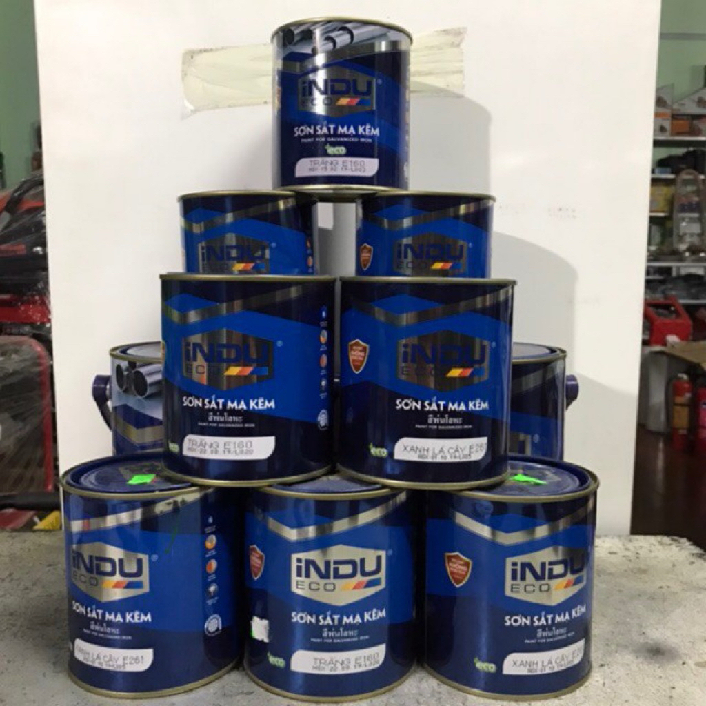 Sơn sắt mạ kẽm INDU ECO,  sơn chuyên dụng cho các bề mặt sắt mạ kẽm