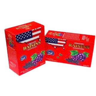 Nho khô đen Mỹ sấy không đường vị ngọt tự nhiên Raisins Lion đóng hộp giấy