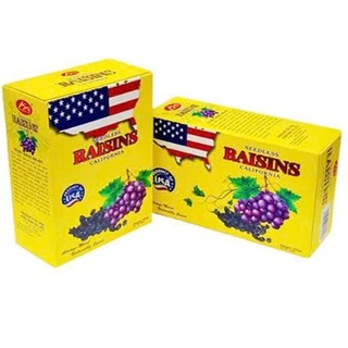 Nho khô đen Mỹ sấy không đường vị ngọt tự nhiên Raisins Lion đóng hộp giấy