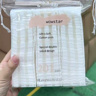  222 miếng Bông tẩy trang Khăn Cotton Hai Mặt Dùng Một Lần Đa Ứng Dụng  wowstar222miếng-Tốt  