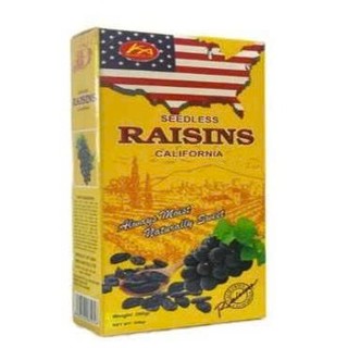 Nho khô đen Mỹ sấy không đường vị ngọt tự nhiên Raisins Lion đóng hộp giấy
