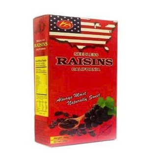 Nho khô đen Mỹ sấy không đường vị ngọt tự nhiên Raisins Lion đóng hộp giấy