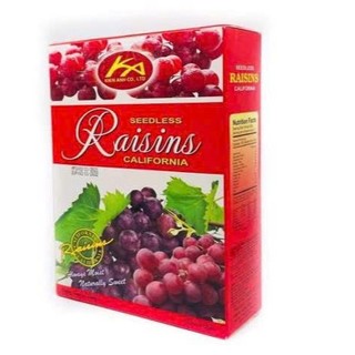 Nho khô đen Mỹ sấy không đường vị ngọt tự nhiên Raisins Lion đóng hộp giấy
