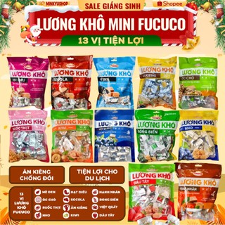   COMBO 2 TÚI 90K  Lương Khô Mini Fucuco 13 Vị Chính hãng HSD 12 2026 Ăn Kiêng Tiện Lợi,Dinh Dưỡng 