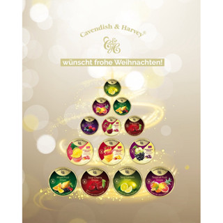 (16 vị) Kẹo trái cây hộp thiếc Cavendish & Harvey hộp 200gr Đức