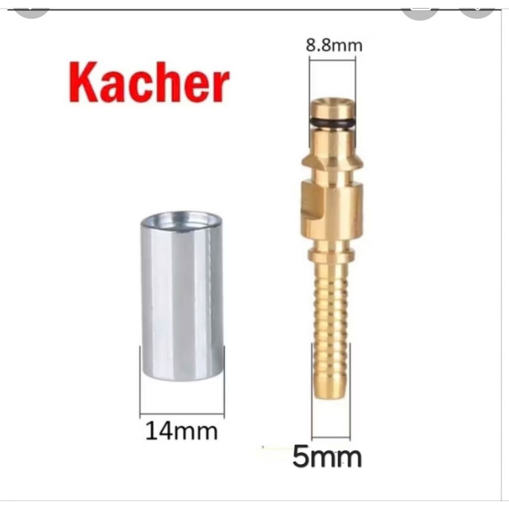 Đầu dây rửa xe karcher,  đầu cốt dây rửa xe karcher, đầu dây karcher, đầu cos dây rửa xe karcher k2-