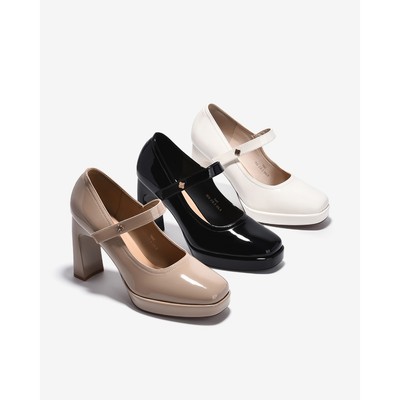 [Mẫu mới] Giày Cao Gót Mary Jane Zucia Da Bóng 10cm - GTHA2