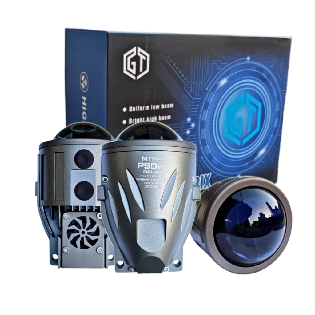 Bi Gầm 3.0 - Đèn P90 v3 - 80w 3 Màu Lắp Cho Đèn Gầm Ô Tô, Trợ Sáng Xe Máy