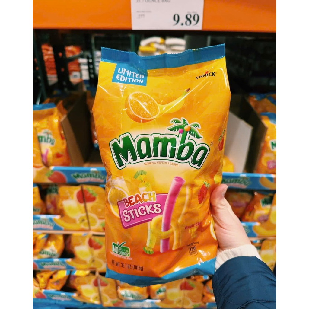 [US] KẸO DẺO MAMBA BEACH STICKS – PHIÊN BẢN GIỚI HẠN SIÊU DỄ THƯƠNG hàng Mỹ