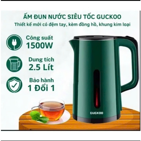 Ấm Siêu Tốc st19 2 lớp 2.5 lít Công Suất Lớn 1500W bảo hành 12 tháng Tự Ngắt Khi Sôi Ấm Đun Siêu Tốc Bình Đun Nước Inox