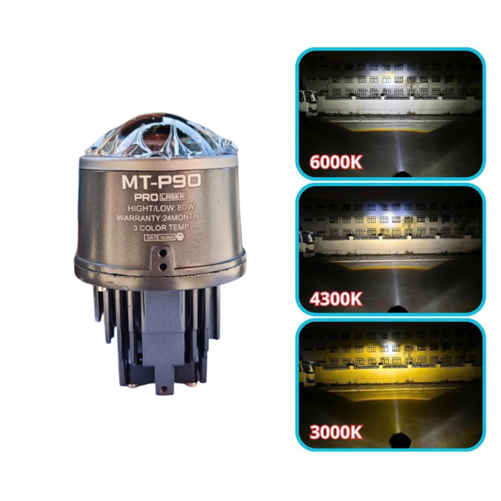 Bi Gầm 3.0 - P90 - 80w ( Có Pha Laser ) Lắp Cho Đèn Gầm Ô Tô, Trợ Sáng Xe Máy